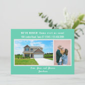 Minimalist 2 Photos We Moved Moving Announcement 案内状 (スタンド正面)