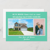 Minimalist 2 Photos We Moved Moving Announcement 案内状 (正面/裏面)