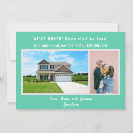 Minimalist 2 Photos We Moved Moving Announcement 案内状