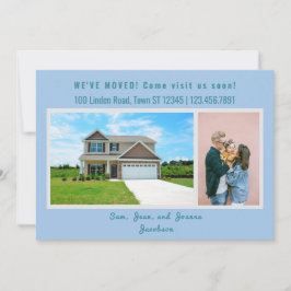 Minimalist 2 Photos We Moved Moving Announcement 案内状