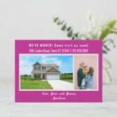 Minimalist 2 Photos We Moved Moving Announcement 案内状 (スタンド正面)