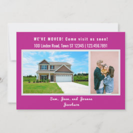 Minimalist 2 Photos We Moved Moving Announcement 案内状