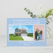 Minimalist 2 Photos We Moved Moving Announcement 案内状 (スタンド正面)