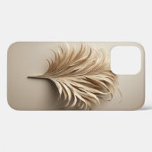 Minimalist 3D Palm Leaf Sculpture - Modern Boho Be Case-Mate iPhoneケース (裏面 (横))