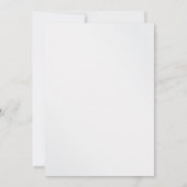 Minimalist 3D White Floral Elegant  Bridal Shower 招待状 (裏面)