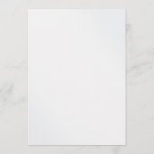 Minimalist 3D White Floral  Luxury Elegant Wedding メニュー (裏面)