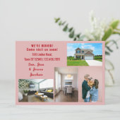 Minimalist 4 Photos We Moved Moving Announcement 案内状 (スタンド正面)