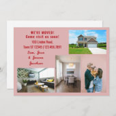 Minimalist 4 Photos We Moved Moving Announcement 案内状 (正面/裏面)