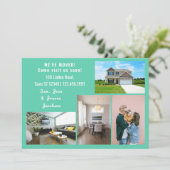 Minimalist 4 Photos We Moved Moving Announcement 案内状 (スタンド正面)