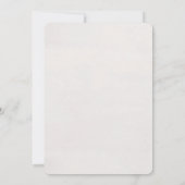 Minimalist 50th Year Birthday Invitation 招待状 (裏面)