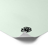 Minimalist Abstract Egg poster with Bass design ポスター (角)