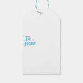 Minimalist Abstract Green Chic Christmas Tree ギフトタグ (裏面)