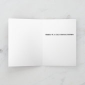 Minimalist Abstract Green Chic Christmas Tree シーズンカード (内部)