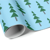 Minimalist Abstract Green Chic Christmas Tree ラッピングペーパー (ロールコーナー)