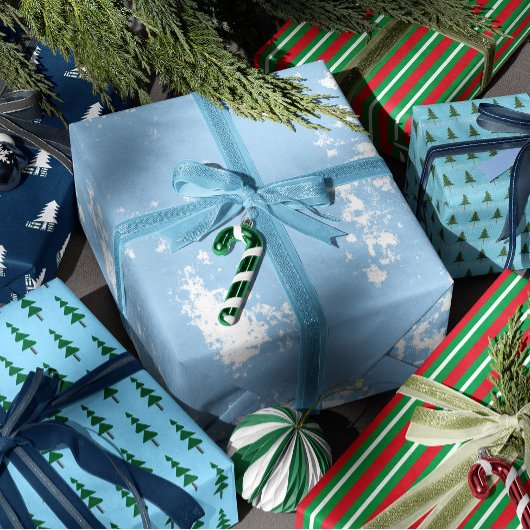 Minimalist Abstract Green Chic Christmas Tree ラッピングペーパー