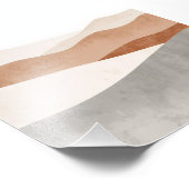 Minimalist abstract landscape wall art – Calm neut フォトプリント (角)