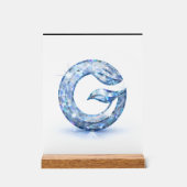 Minimalist Abstract Letter G  アクリルサイン (正面)