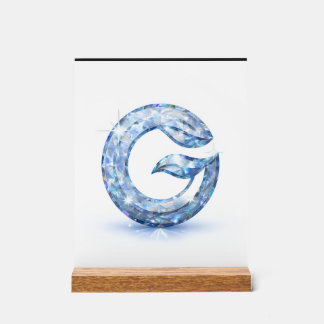 Minimalist Abstract Letter G アクリルサイン
