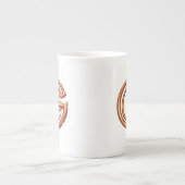 Minimalist Abstract Letter G  ボーンチャイナマグカップ (正面)