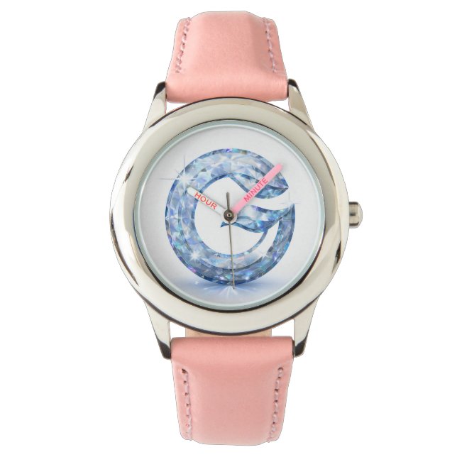 Minimalist Abstract Letter G  腕時計 (正面)