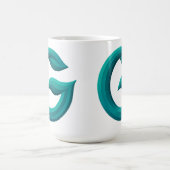 Minimalist Abstract Letter G Coffee Mug  コーヒーマグカップ (中央)