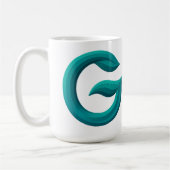 Minimalist Abstract Letter G Coffee Mug  コーヒーマグカップ (左)