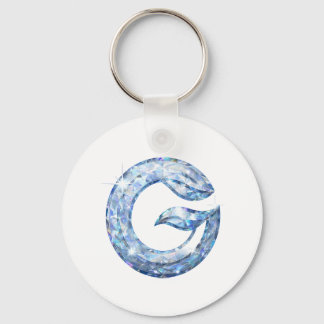 Minimalist Abstract Letter G – Modern Geometric De キーホルダー