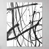 Minimalist Abstract Line Drawing Prints  ポスター (正面)