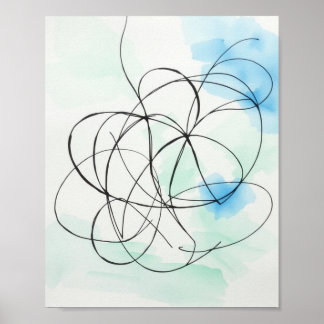 Minimalist Abstract Line Drawing Prints  ポスター
