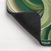 Minimalist Abstract Nature Earthy Green Botanical マウスパッド (コーナー)