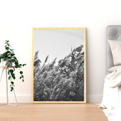 Minimalist abstract nature print black and white ポスター