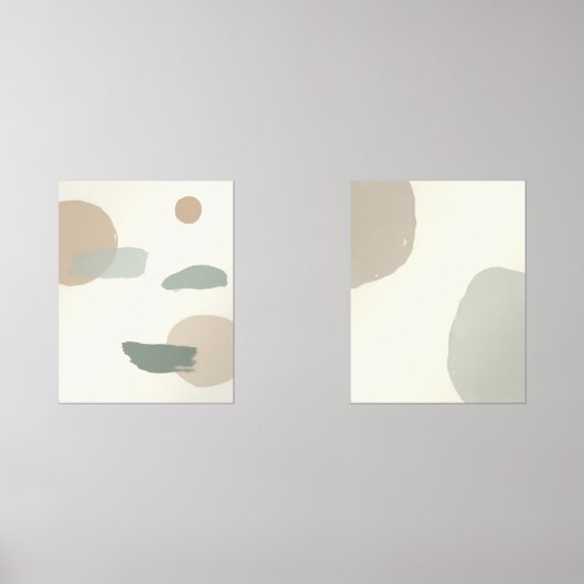 Minimalist Abstract Neutral Zen Wall Art Set (正面)