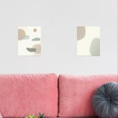 Minimalist Abstract Neutral Zen Wall Art Set (リビング)