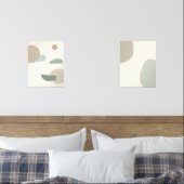 Minimalist Abstract Neutral Zen Wall Art Set (寝室)