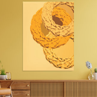 Minimalist Abstract Painting – Geometric Wall Art キャンバスプリント