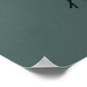 Minimalist Abstract Woman Face – Modern Boho Art ポスター (角)