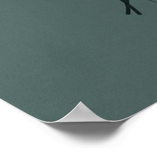 Minimalist Abstract Woman Face – Modern Boho Art ポスター (角)