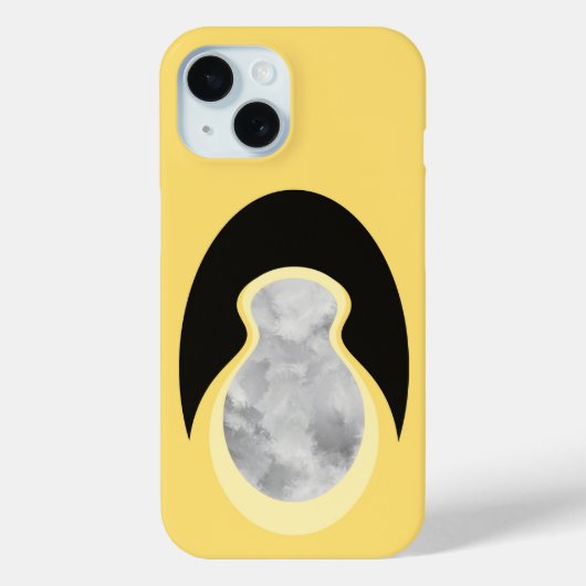 Minimalist Abstract Yellow Cloud-Seed Case-Mate iPhoneケース (裏面)