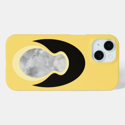 Minimalist Abstract Yellow Cloud-Seed Case-Mate iPhoneケース (裏面 (横))