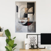Minimalist Abstraction ポスター (ホームオフィス)