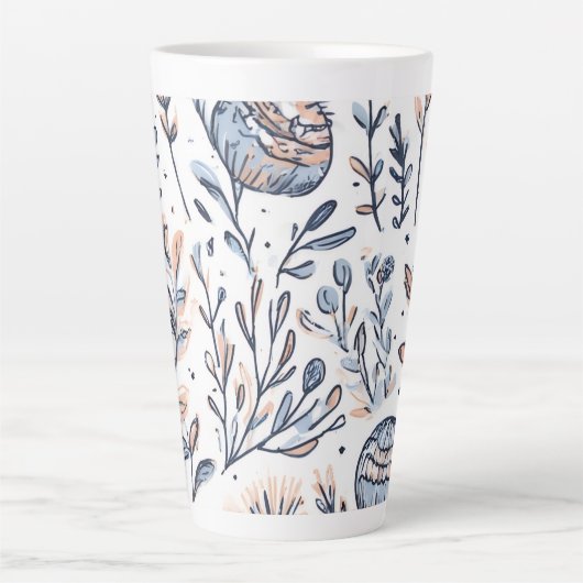 Minimalist Aesthetic Design Latte Mug カフェラテマグ (正面)