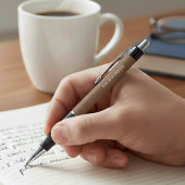 Minimalist Aged Leather Style Design Personalized ボールペン