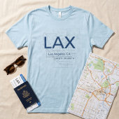 Minimalist Airport Code – Customizable LAX  Tシャツ