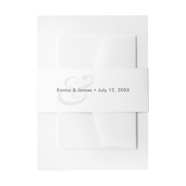Minimalist Ampersand Wedding |  招待状ベリーバンド