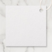 Minimalist Ampersand Wedding | Gold フェイバータグ (裏面)