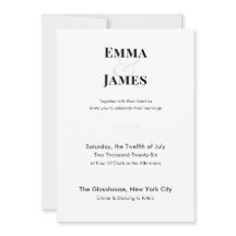 Minimalist Ampersand Wedding | Invitation QR Code