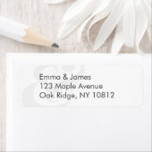 Minimalist Ampersand Wedding | Return Address ラベル (インサイチュ)