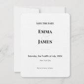 Minimalist Ampersand Wedding | Save the Date 2 セーブザデート (正面)