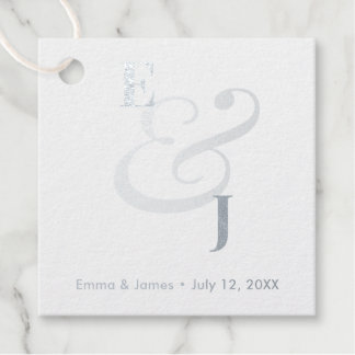 Minimalist Ampersand Wedding | Thank You フェイバータグ