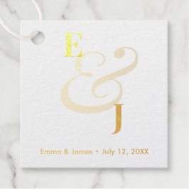 Minimalist Ampersand Wedding | Thank You フェイバータグ